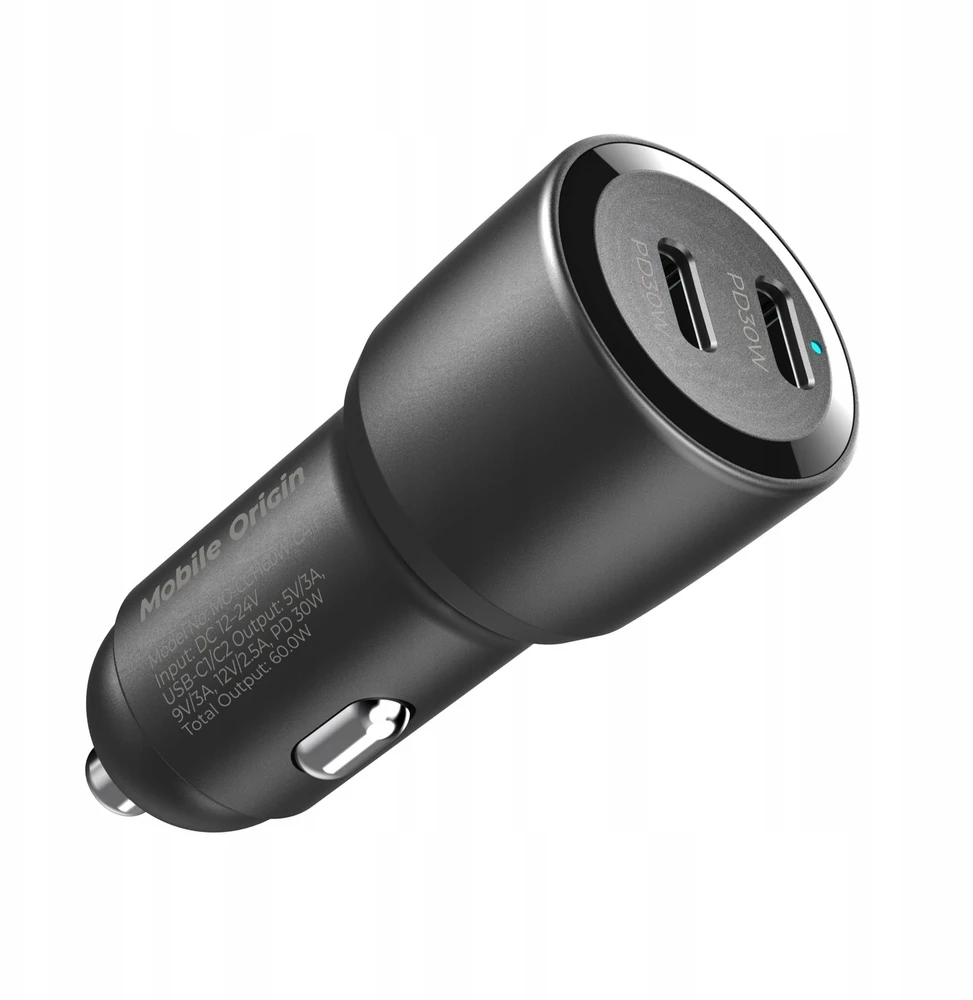 Automobilinis įkroviklis Mobile Origin Car Charger 60W 2 USB-C, CA11