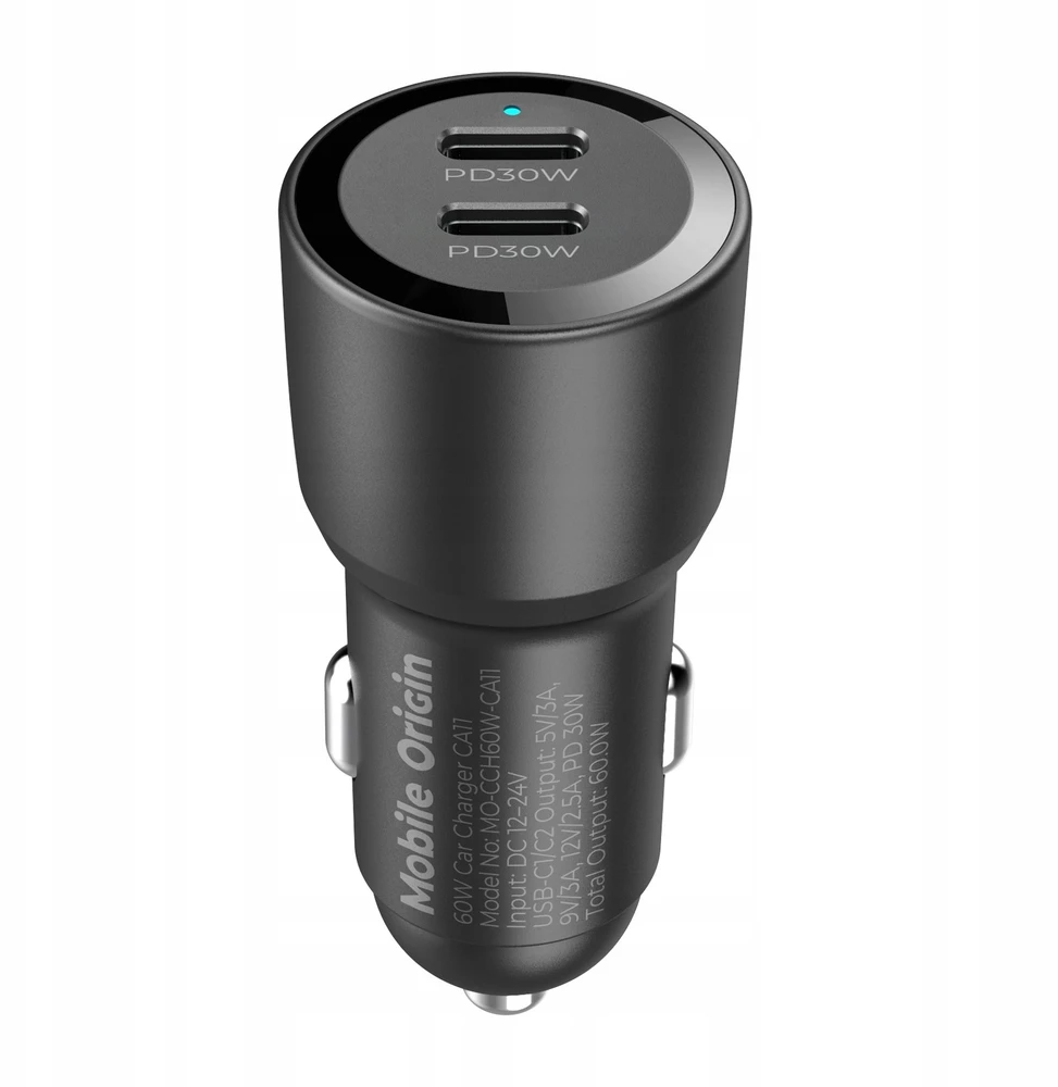 Automobilinis įkroviklis Mobile Origin Car Charger 60W 2 USB-C, CA11