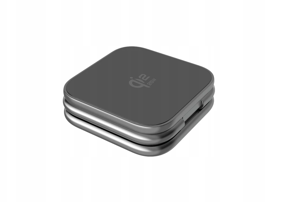 Mobile Origin 3 viename Qi2 25W ultraplonas sulankstomas įkroviklis PW36 suderinamas su MagSafe kosminė pilka