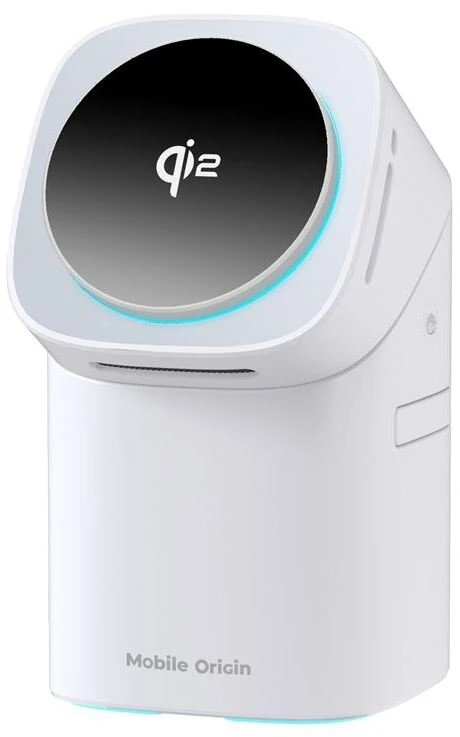 Mobile Origin 3in1 belaidė Qi2 įkrovimo stotelė PW11, baltas
