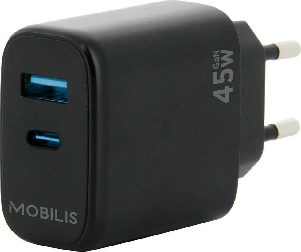 Įkroviklis Mobilis Energia Pakrovėjas sieninis 1 USB-A 1 USB-C 45 W (001363)