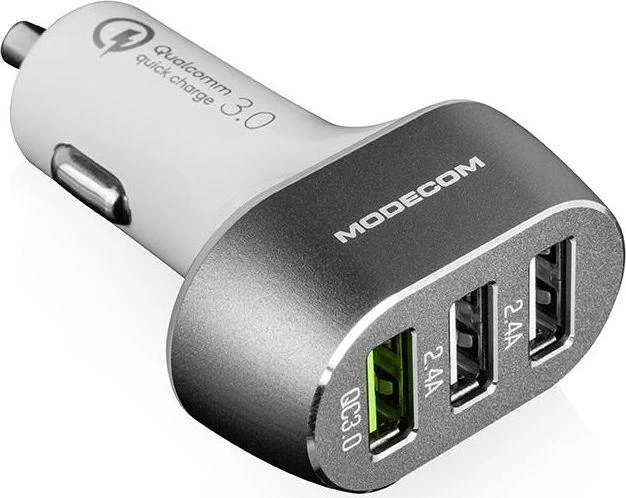 Mode_Com MODECOM automobilinis įkroviklis MC-CU3 (Quick Charge 3.0 + 2x USB)