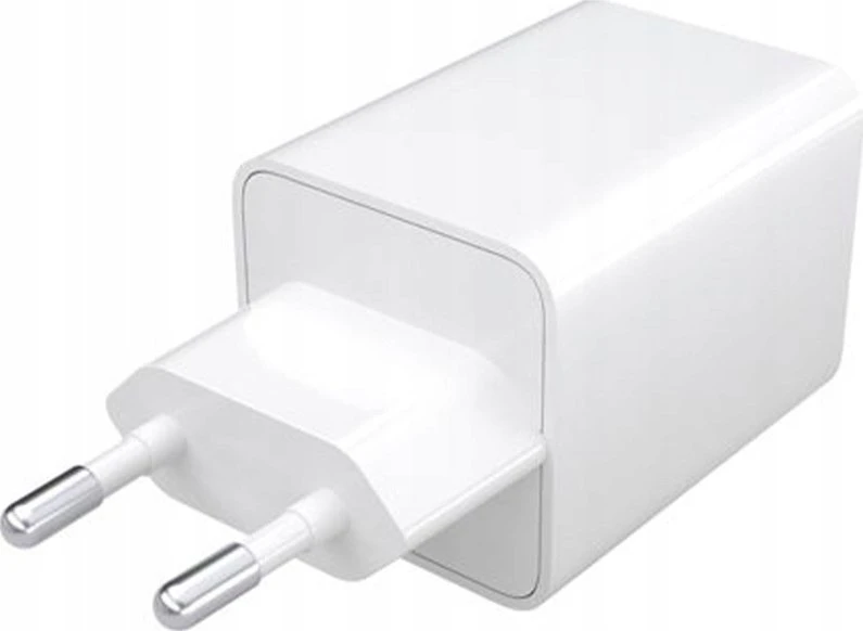 „Mophie Essentials“ maitinimo adapteris, dvigubas USB-C, PD, 50 W, ES, Baltas