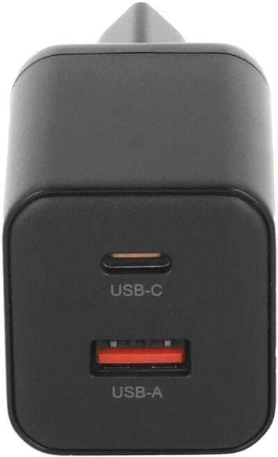Įkroviklis Movano GaN 45W USB-C PD + USB-A (juodas)