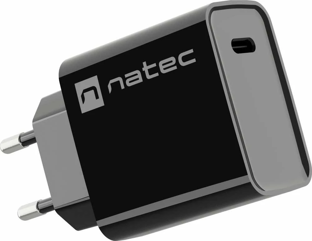 NATEC USB įkroviklis Ribera USB-C 20W Power Delivery juodas
