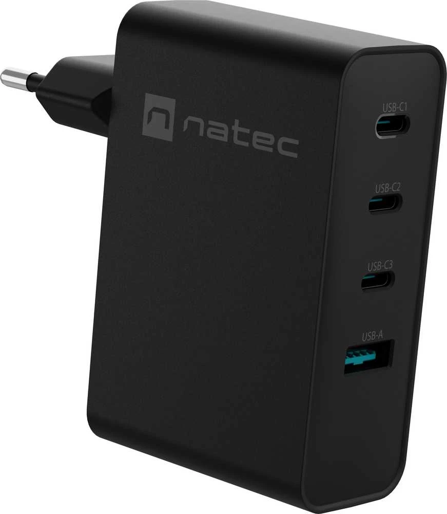 NATEC NUC-2234 mobile device charger Nešiojamas kompiuteris, Išmanusis telefonas Juodas AC Fast charging Indoor