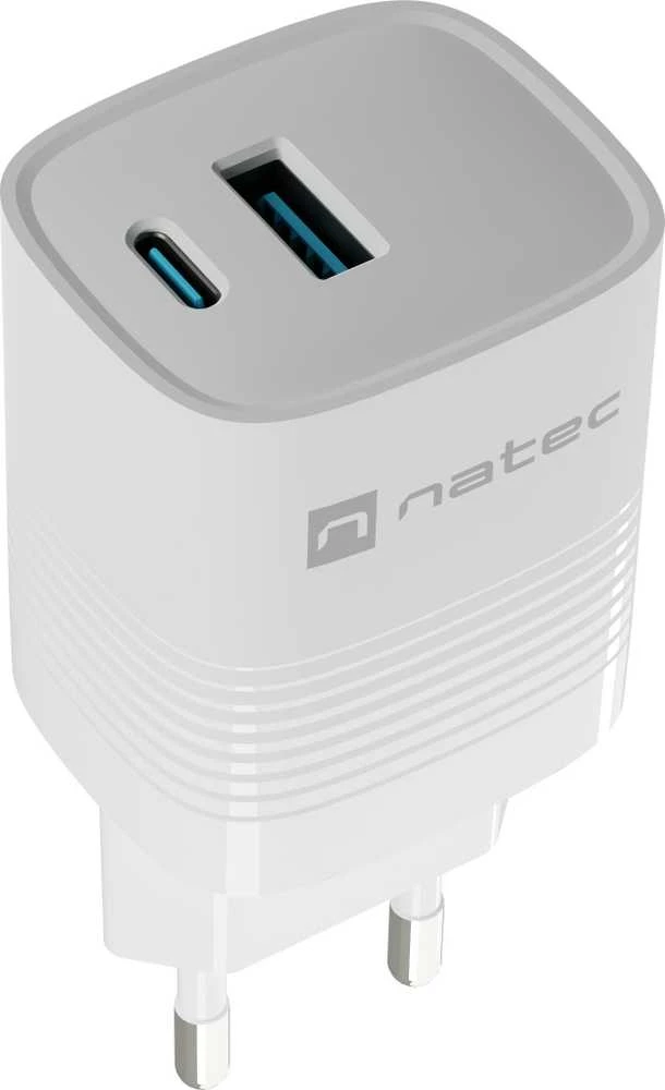 Natec Ribera 30W įkroviklis su dvejomis jungtimis