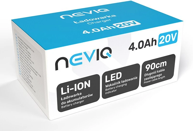 Grandininis pjūklas Ładowarka Įkroviklis NEVIQ 4.0Ah 20V įkroviklis