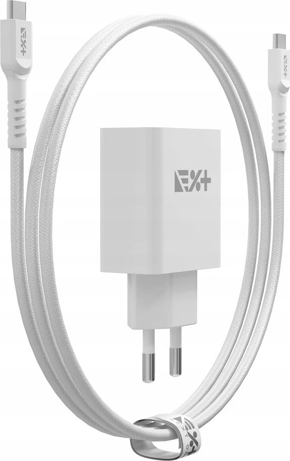 Įkroviklis NEXT ONE NEXT ONE Įkroviklis jungiama į tinklą 20W PD 1xUSB-C su kablem USB-C baltas