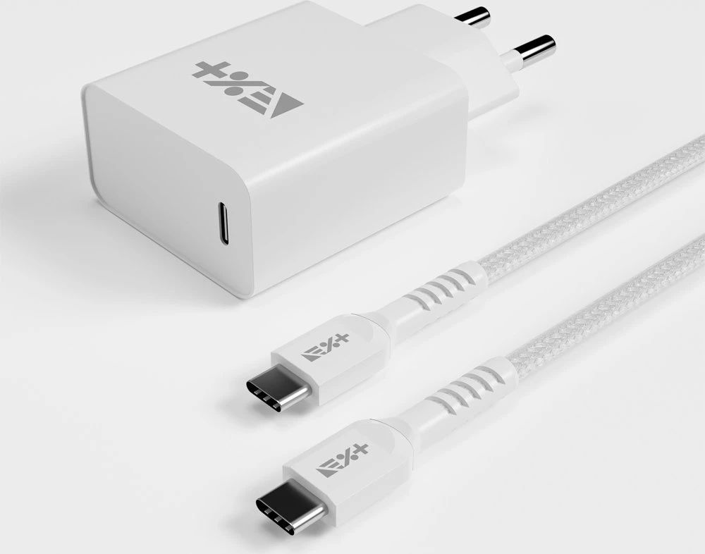 Įkroviklis NEXT ONE NEXT ONE Įkroviklis jungiama į tinklą 20W PD 1xUSB-C su kablem USB-C baltas