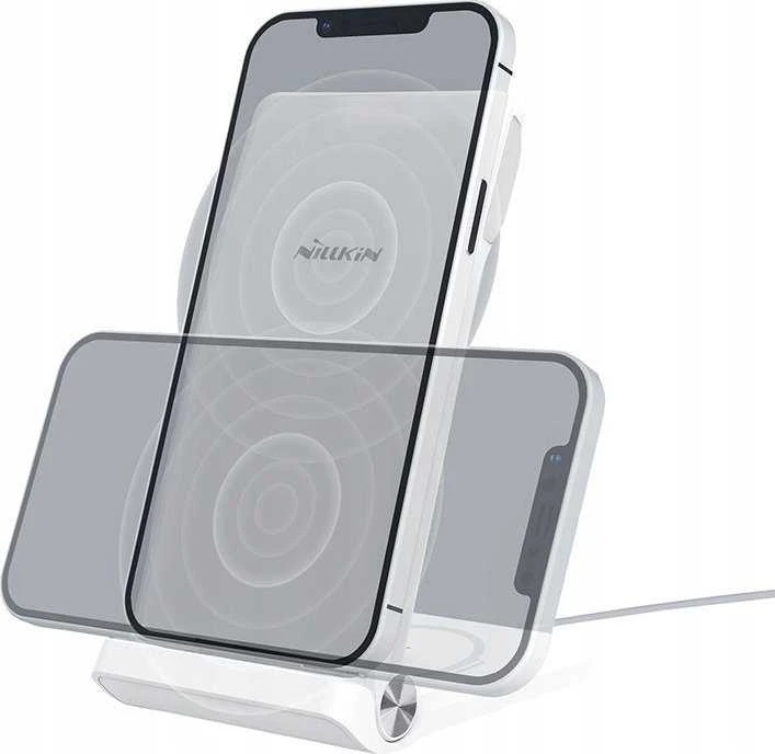 Nillkin PowerTrio 3in1 belaidis įkroviklis Samsung Watch baltos spalvos