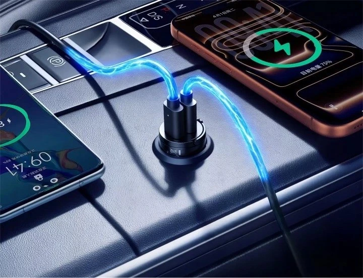 Orico Įkroviklis automobilis, 2 × USB-C, 30W