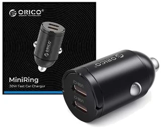 Orico Įkroviklis automobilis, 2 × USB-C, 30W