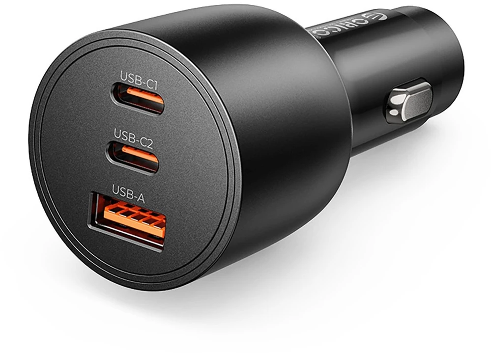 Orico PowerLink 165W USB-A + 2x USB-C automobilinis įkroviklis - Juodas