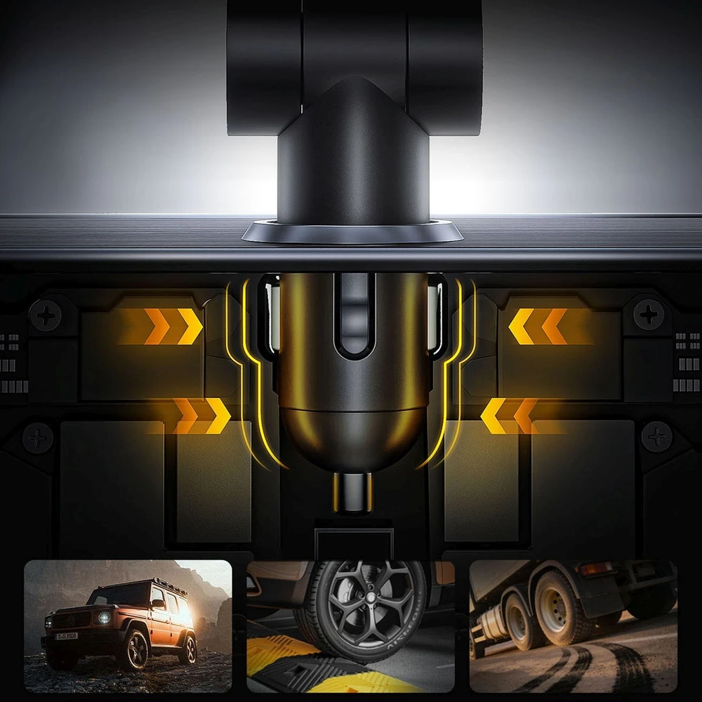 „Orico Twin Reach 45W“ USB-A + USB-C automobilinis įkroviklis su dviem ištraukiamais USB-C laidais – Juodas