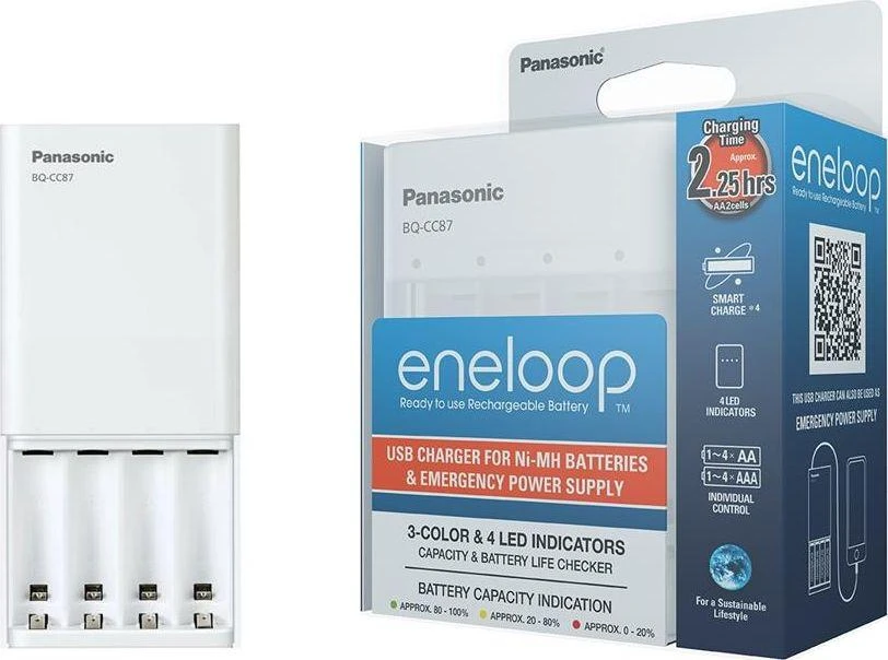 Kroviklis Panasonic ENELOOP BQ-CC87USB Powerbank, 2,25 val