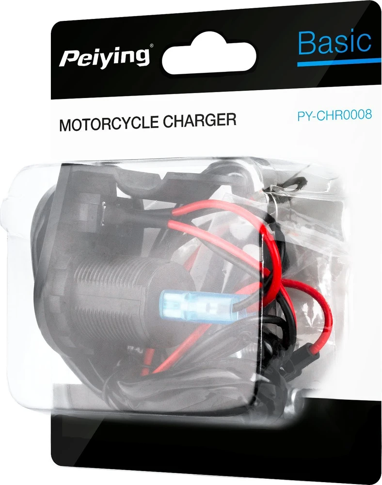 Peiying Motociklo įkroviklis 2xUSB 3100 mA