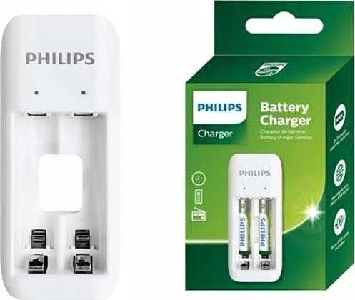 Įkroviklis Philips Baterijų įkroviklis + 2xAA 700mAh, USB laidas