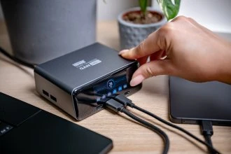 Įkroviklis PowerNeed Įkroviklis jungiama į tinklą Newell GaN 240 W TFT - EU