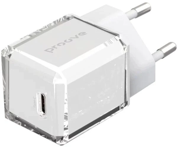Įkroviklis PROOVE Tinklinis Pure GaN 30W (USB-C) balta (Proove)