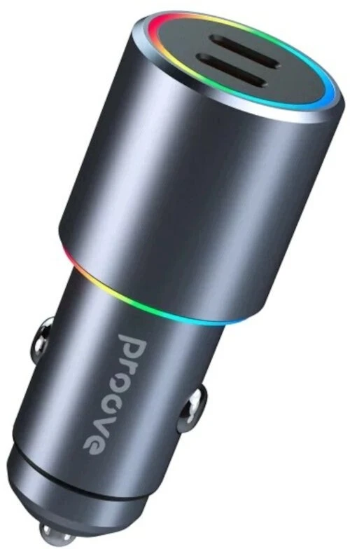 PROOVE Automobilinė įkroviklis Double Energy 50W (Type-C + Type-C) (Proove)