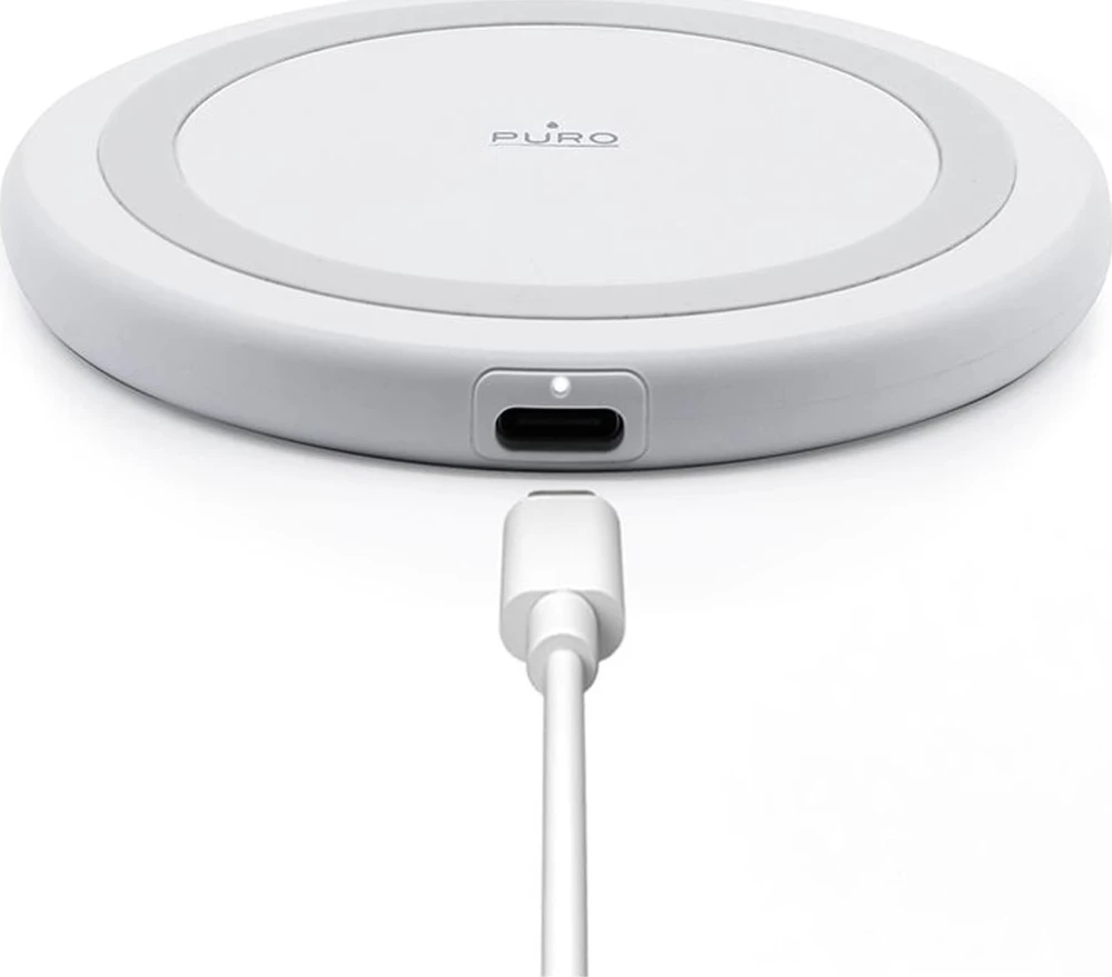 Nezatříděno Puro Elektrik Puro belaidis įkroviklis, skirtas Android, iPhone – baltas