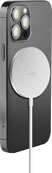 PURO CUSBCMAG1WHI, Vidaus, USB, Belaidis įkrovimas, 1 m, Balta