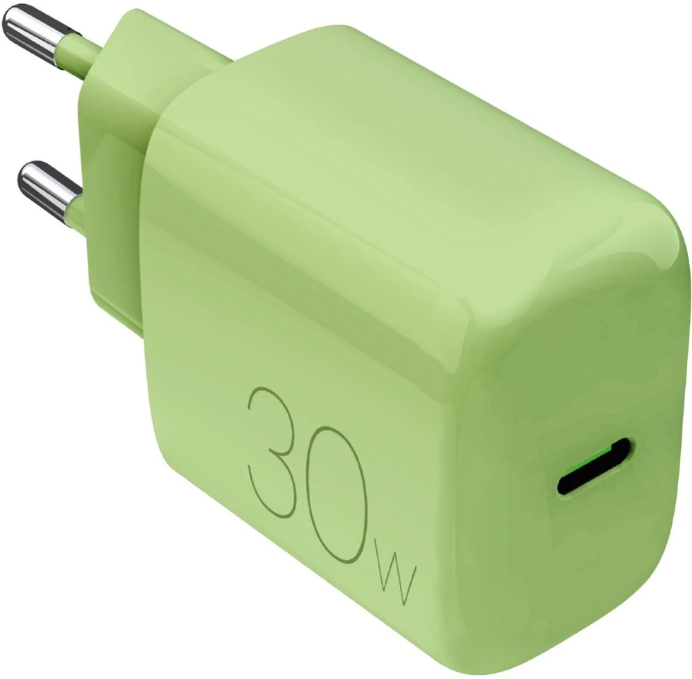 Puro Pro Lite 30W USB-C sieninis įkroviklis - Žalias