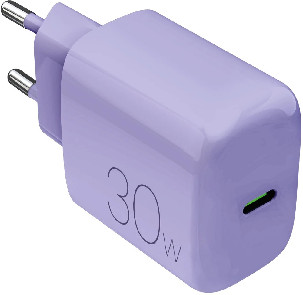 Puro Pro Lite 30W USB-C Wall Charger - Violetinė