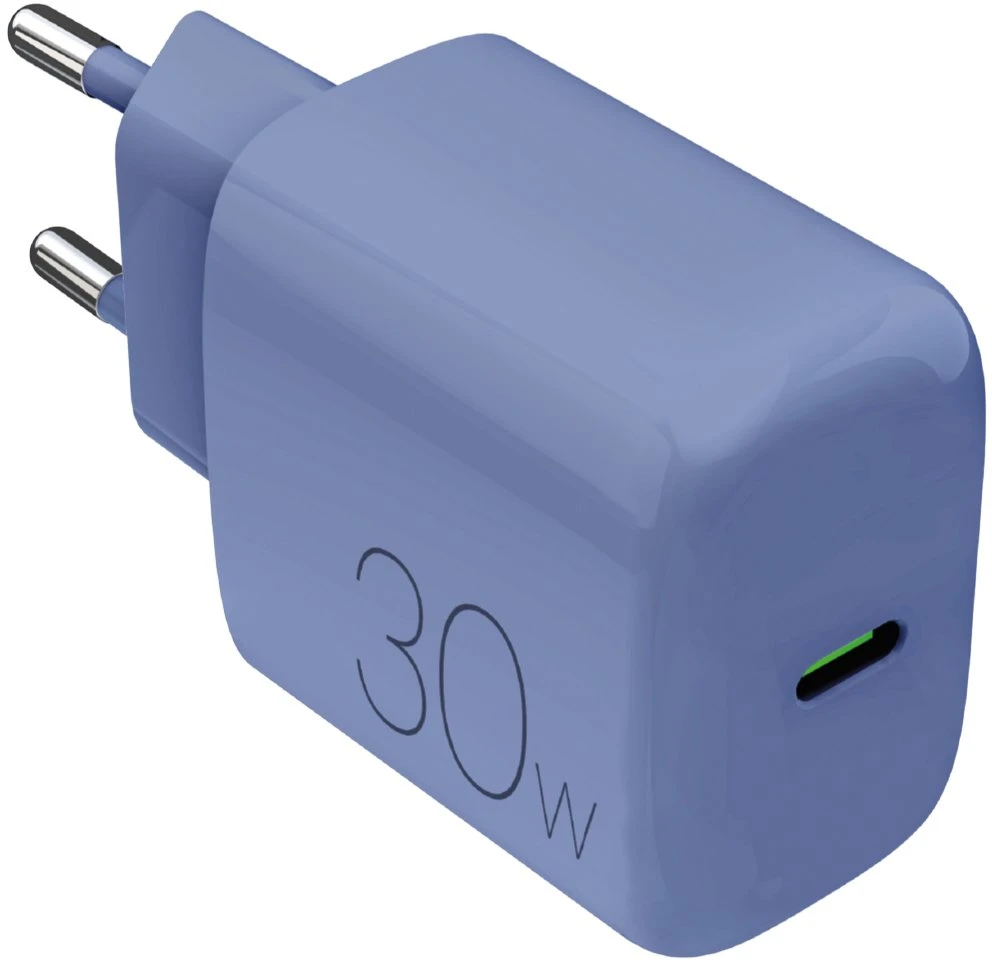 Puro Pro Lite 30W USB-C sieninis įkroviklis - Mėlyna
