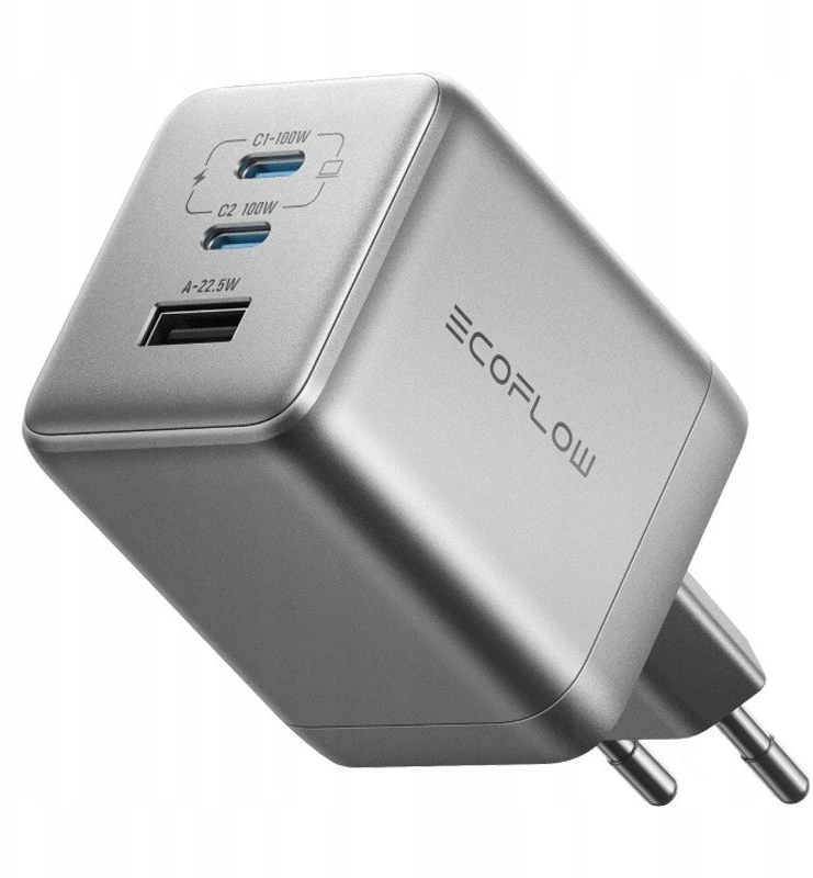 „EcoFlow RAPID Pro“ 100 W, 2 USB-C, 1 USB-A, GaN