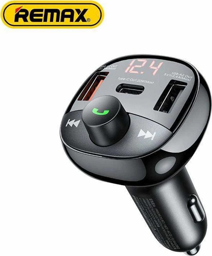 Automobilinis įkroviklis USB-C, 2x USB Remax RCC331, 54.5 W (juodas)
