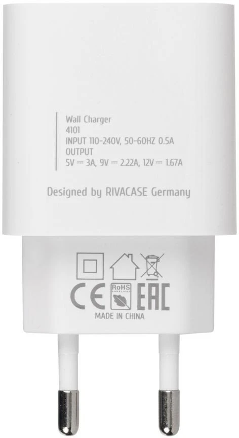 Įkroviklis RivaCase PS4101 W00 Universali (PS4101W00WHITE)