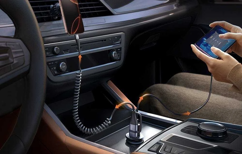 Automobilinis įkroviklis Joyroom JR-CCN16 USB-A/USB-C 15W juodas