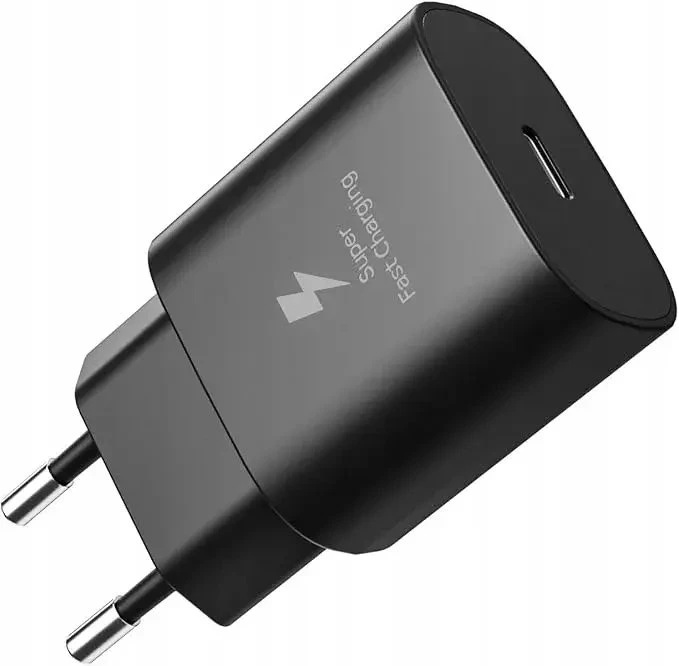 Galaxy EP-T2510EBE + EP-DN980BBE Samsung USB-C 25W kelioninis įkroviklis + USB-C duomenų kabelis, juodos spalvos (OOB Bulk)