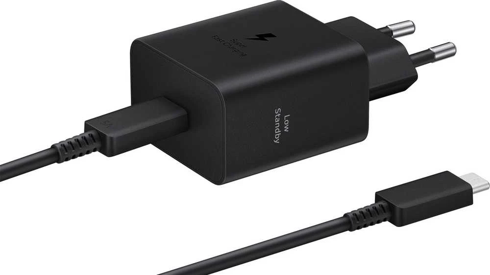 Samsung PD 45W Type-C sieninis pakrovėjas (su laidu) Juodas
