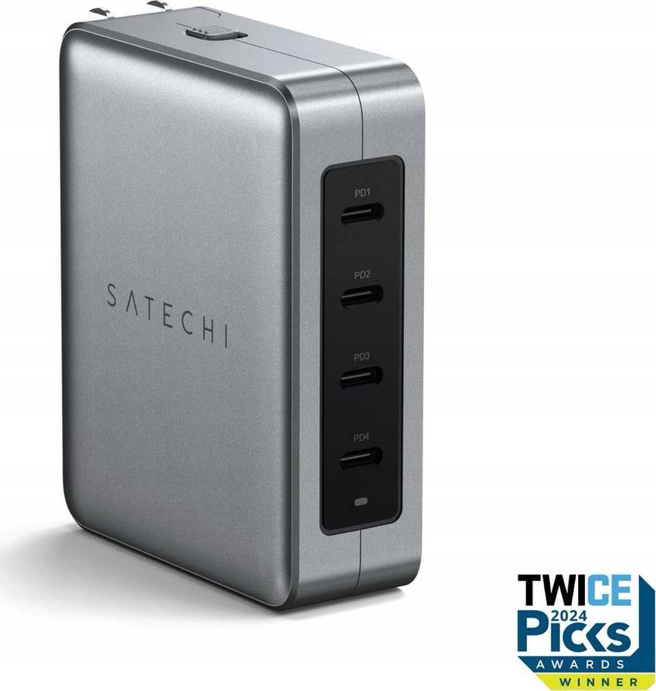 SATECHI 145W USB-C 4 prievadų GaN kelioninis įkroviklis