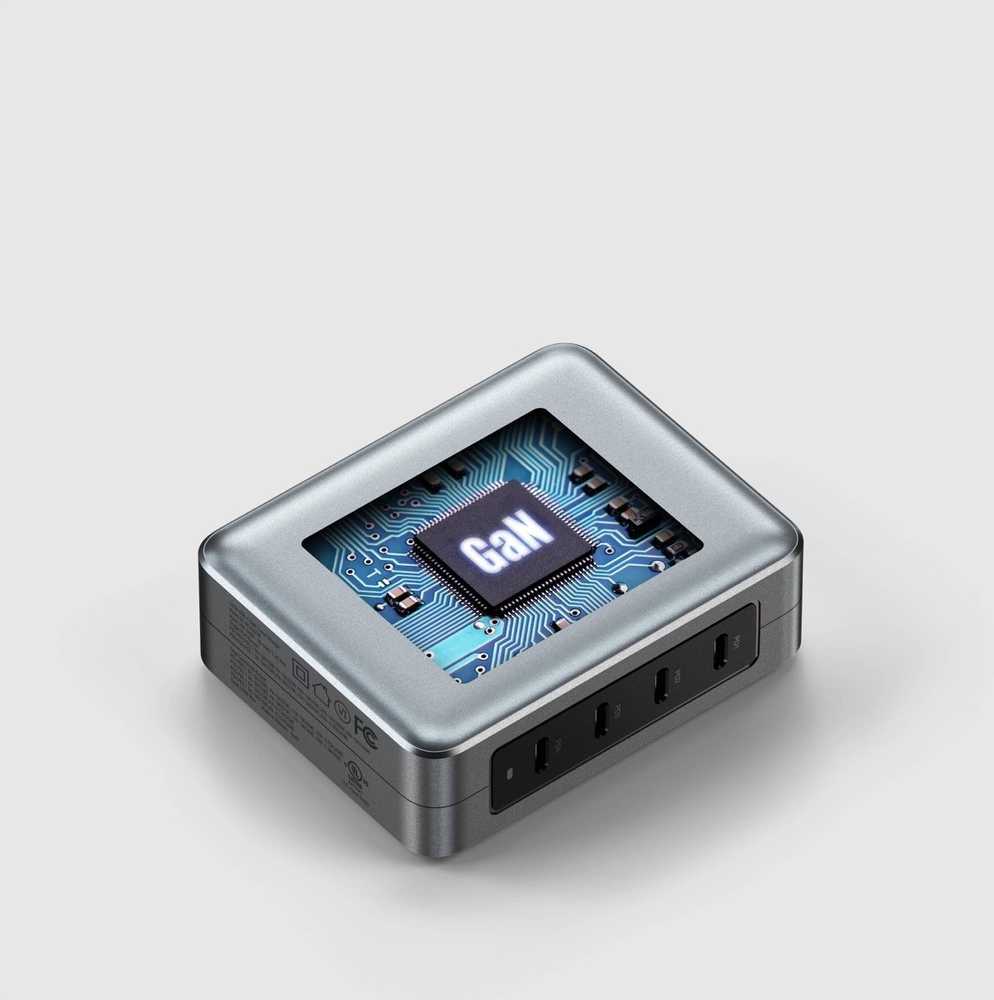 SATECHI 145W USB-C 4 prievadų GaN kelioninis įkroviklis