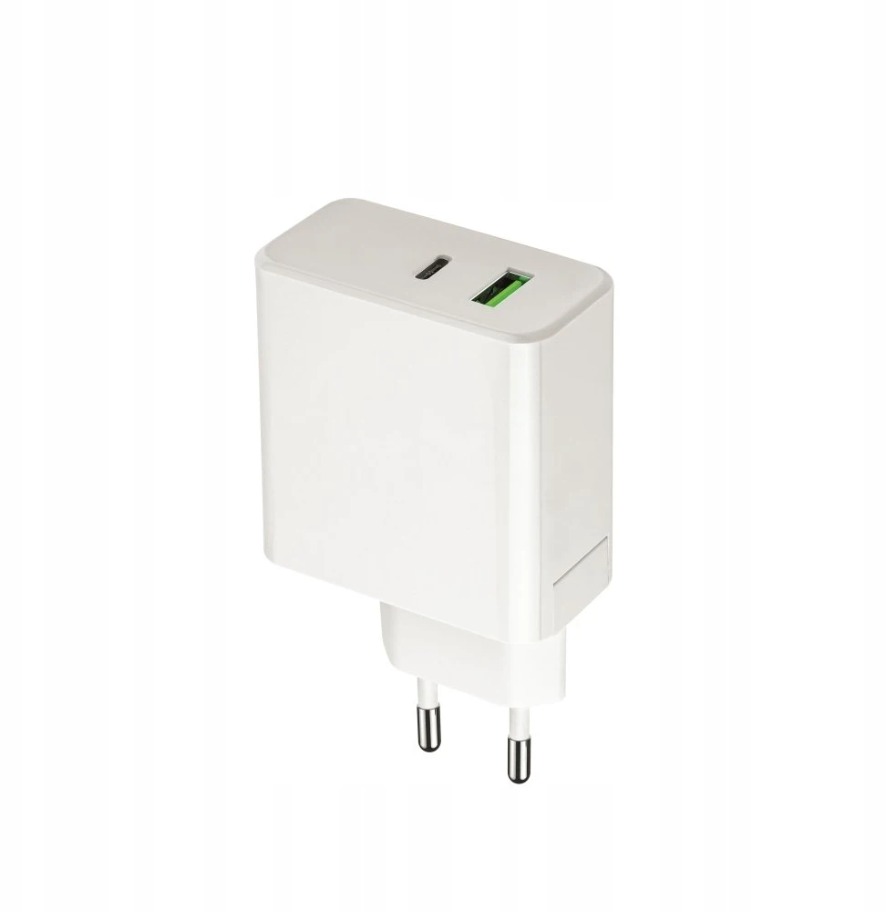 Setty sieninis įkroviklis PD+QC USB + USB-C 45W LSI-01white JO