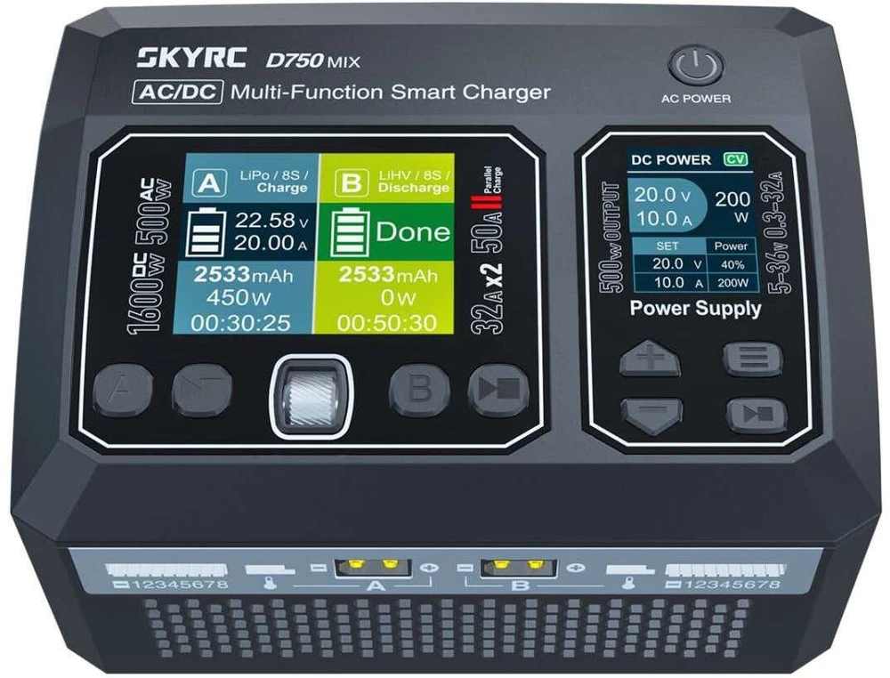 „SkyRC D750 MIX“ įkroviklis