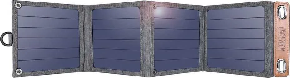 Sulankstomas saulės įkroviklis Choetech SC004 14W, 1xUSB (pilkas)