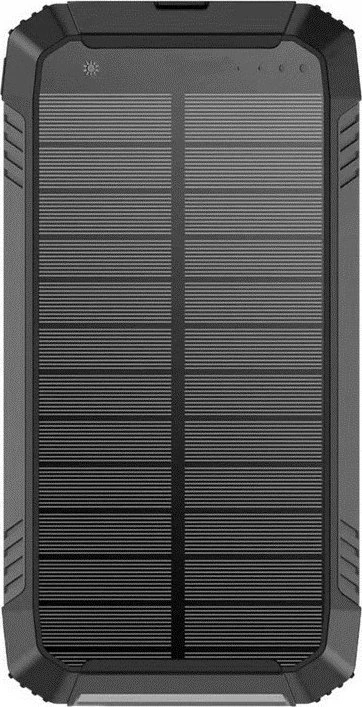 PowerNeed S20000Q mobiliųjų įrenginių įkroviklis Universalus Juodas Lightning, Solar, USB Belaidis įkrovimas Greitas įkrovimas Lauke