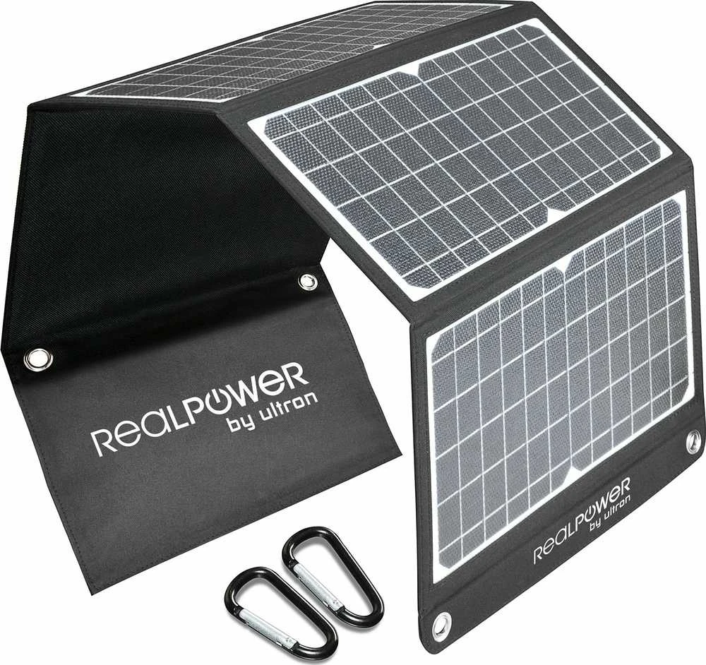 „RealPower“ saulės kolektorių skydelis SP-30E 30 vatų 4 skydas sulankstomas