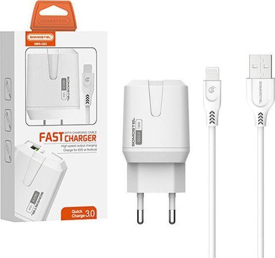 Rėmelis Somostel SMS-Q02 1x USB-A 3.1 A (MSQ02 Baltas 18W)