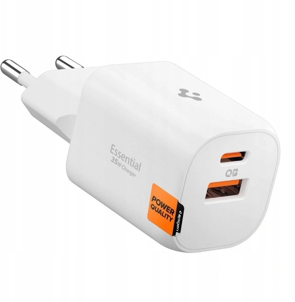 Įkroviklis Spigen Essential 35W Wall Charger EE352EU, baltas
