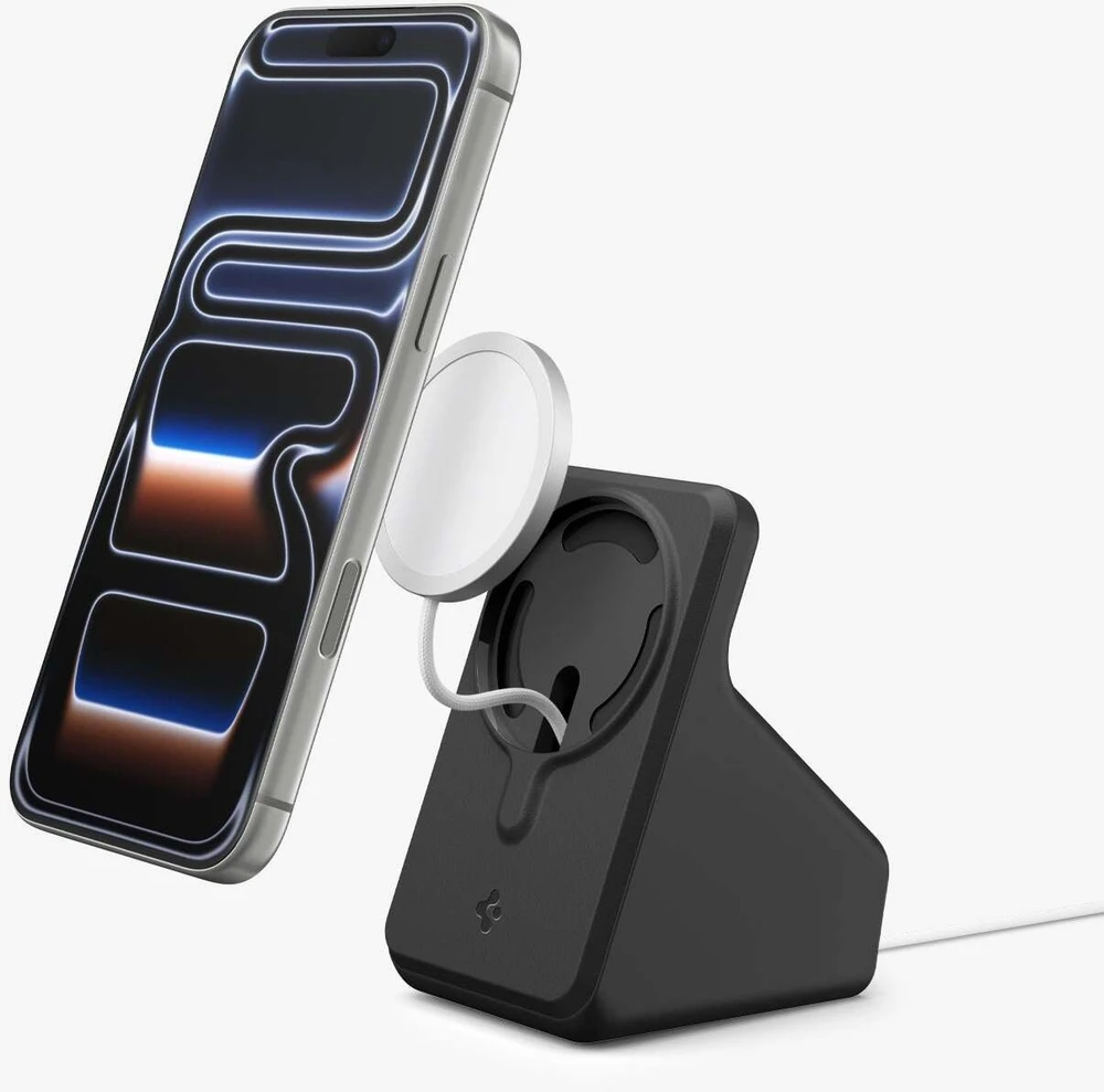 Įkroviklis Spigen MagSafe Charger Stand S, juodas