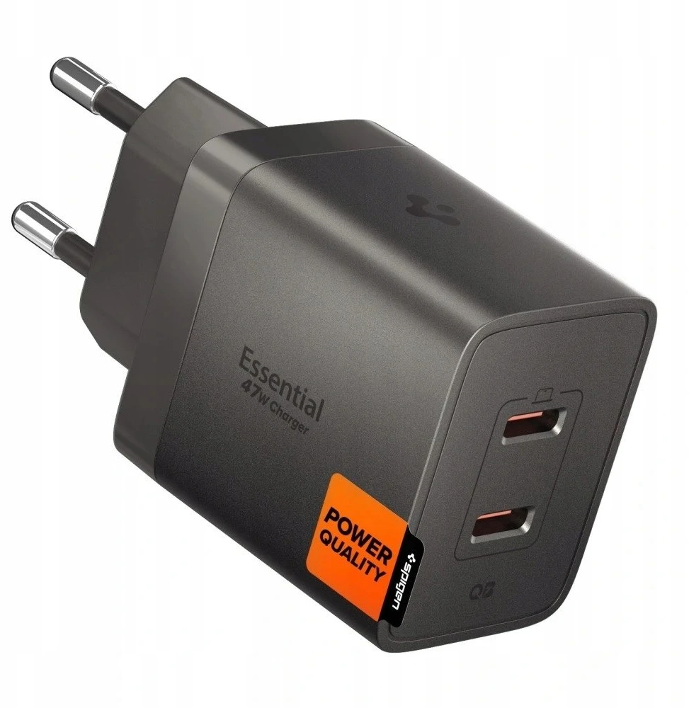 Spigen EE472EU-GAN ESSENTIAL 2 PRIEVADŲ TINKLO ĮKROVIKLIS 47W GUNMETAL