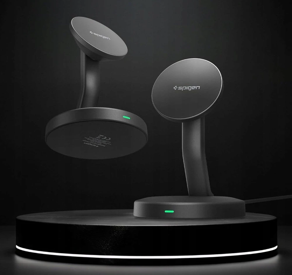 Spigen EF151MS Essential MagSafe 15W Wireless Charger - Juodas