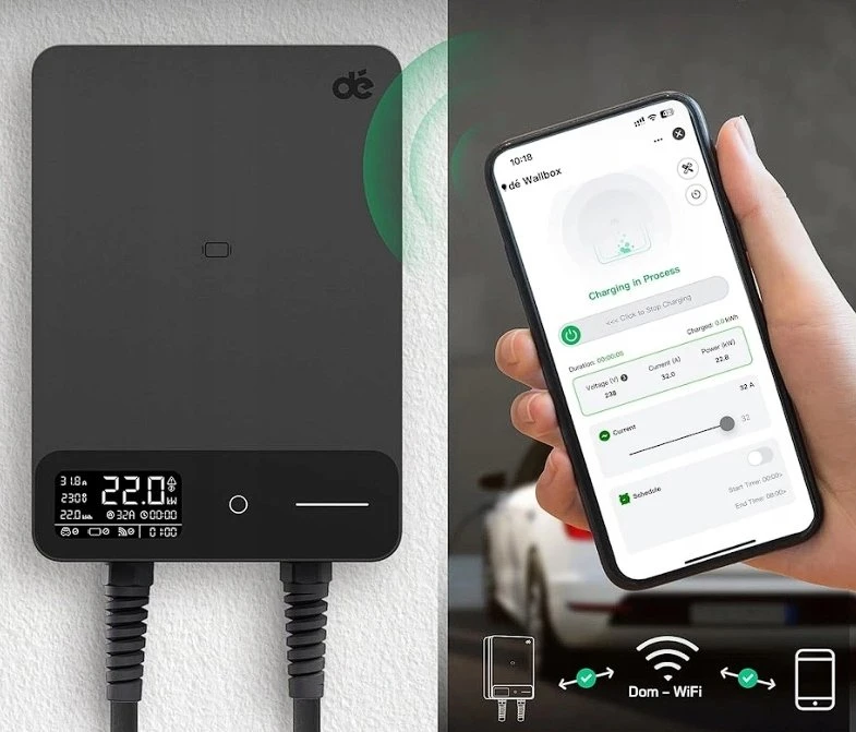 Deaccessories deWB11 Elektromobilių įkrovimo stotelė su programėle, 11 kW