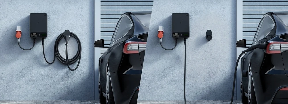 Deaccessories deWB11 Elektromobilių įkrovimo stotelė su programėle, 11 kW